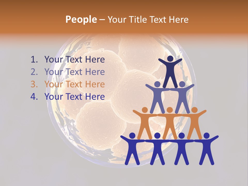 Microscope Health Care Infertility PowerPoint Template