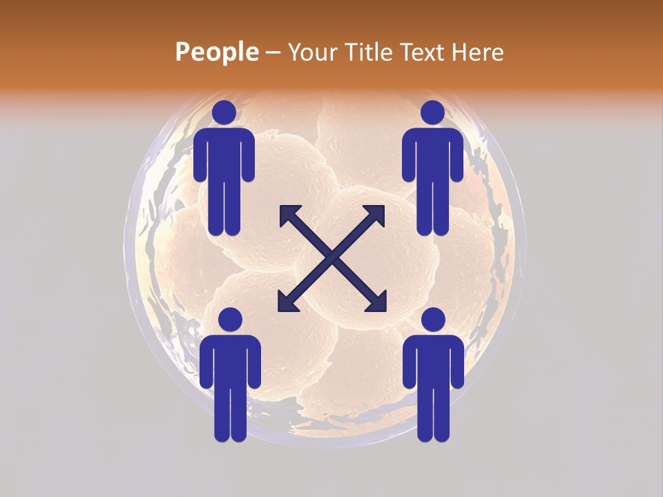 Microscope Health Care Infertility PowerPoint Template