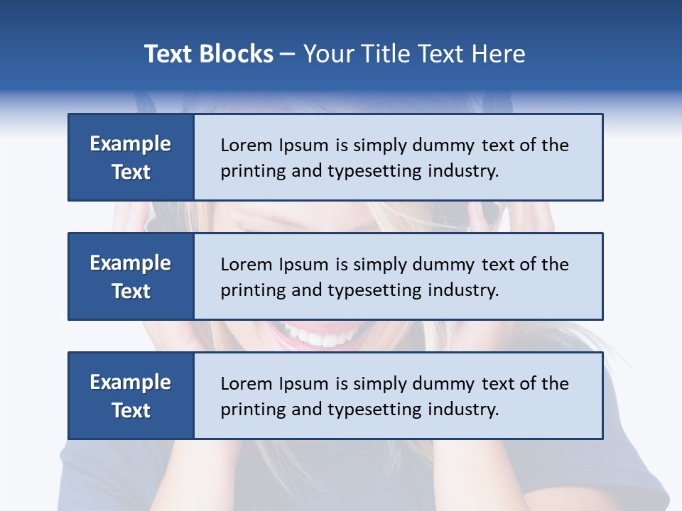 Light Skin Smiling PowerPoint Template