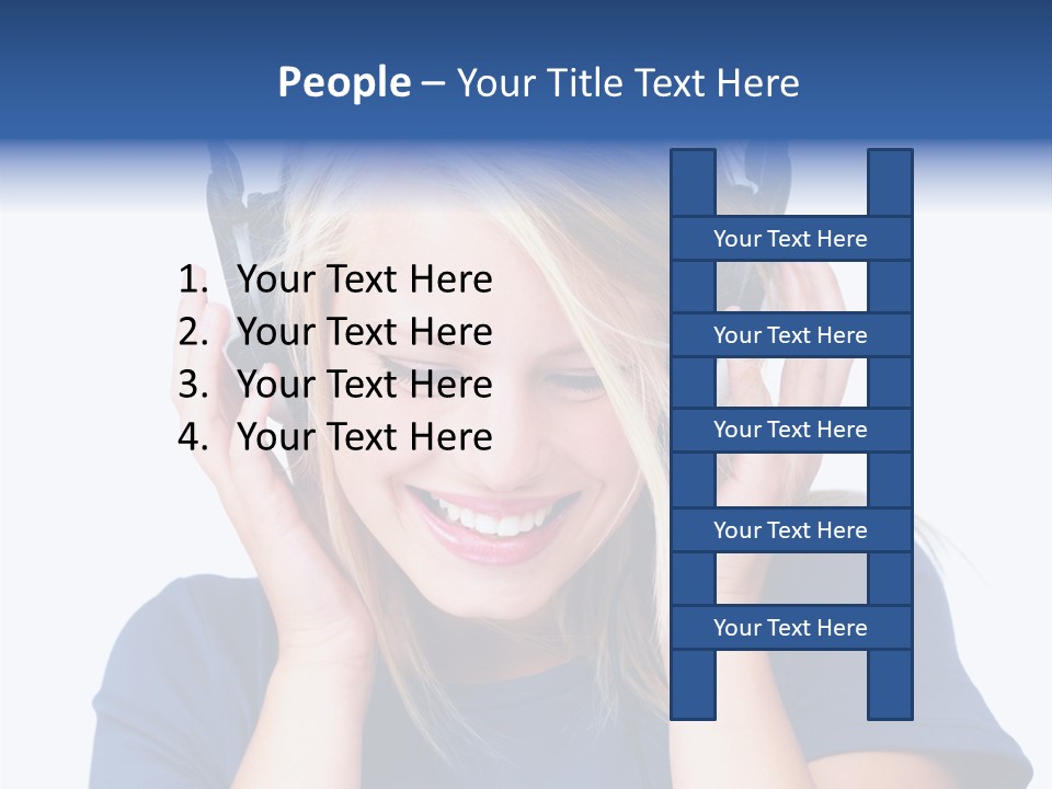 Light Skin Smiling PowerPoint Template