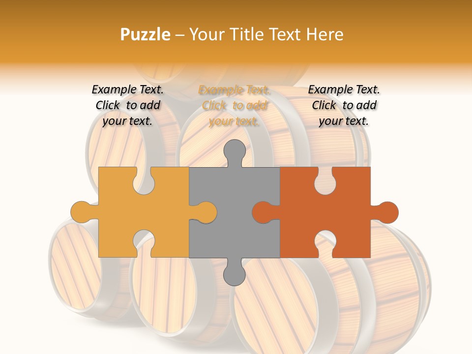 Barrel Beer Background PowerPoint Template