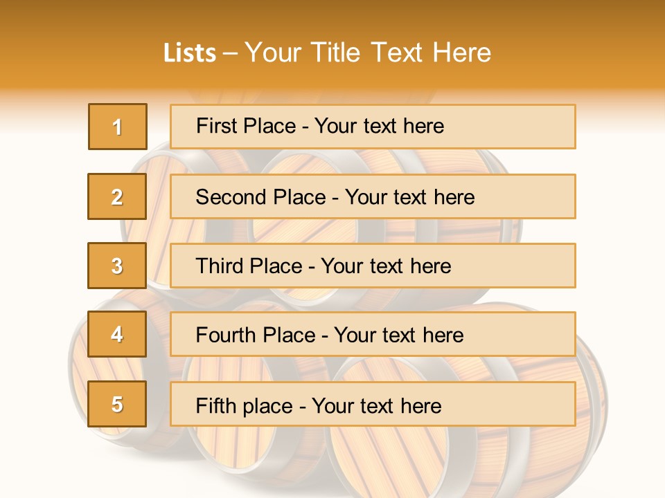 Barrel Beer Background PowerPoint Template