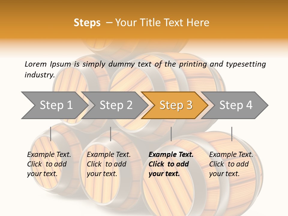 Barrel Beer Background PowerPoint Template
