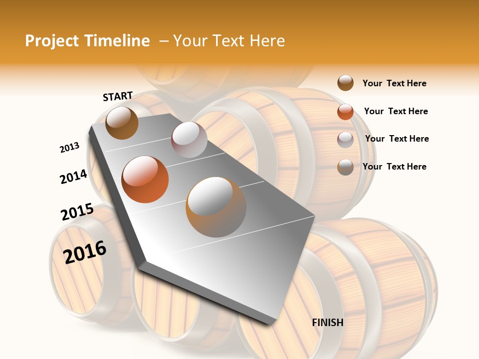 Barrel Beer Background PowerPoint Template