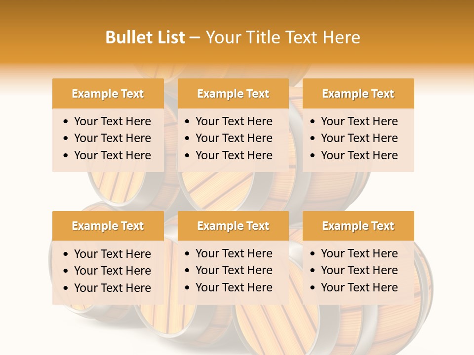 Barrel Beer Background PowerPoint Template