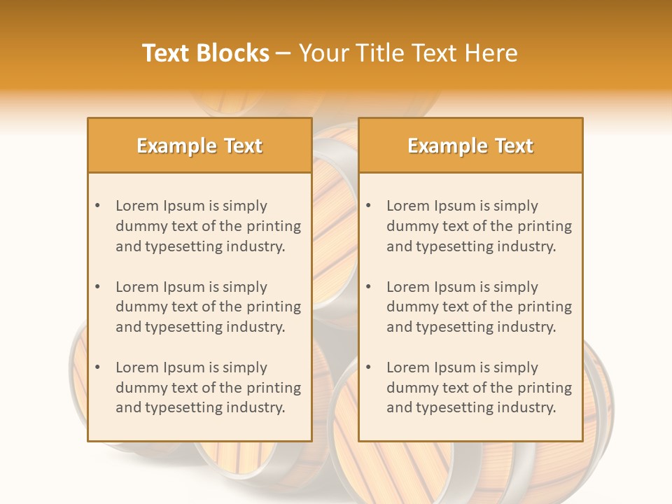 Barrel Beer Background PowerPoint Template