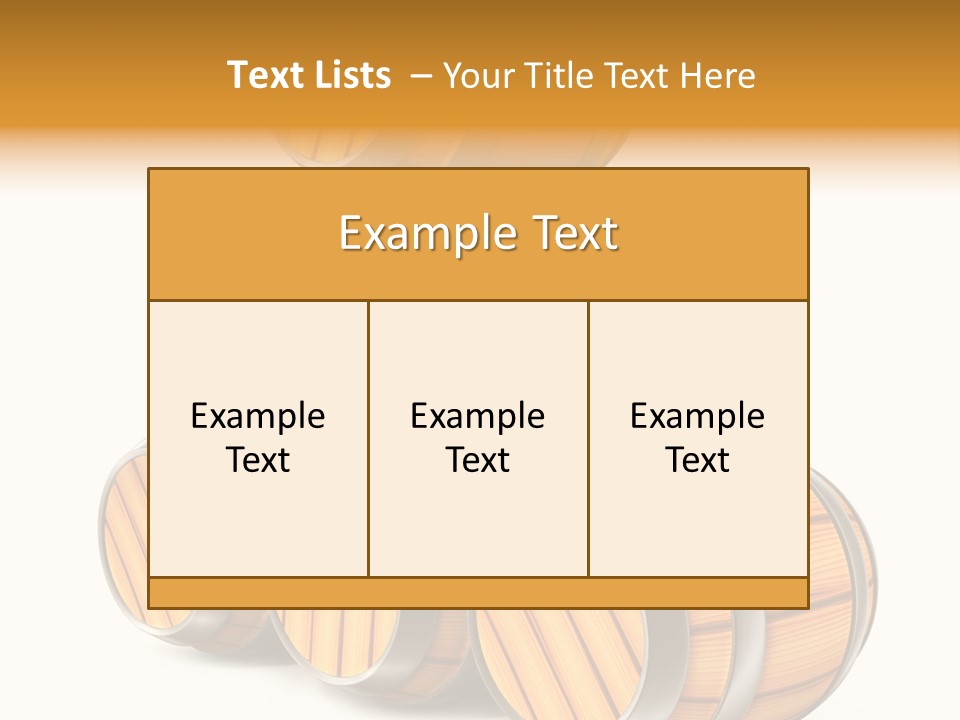 Barrel Beer Background PowerPoint Template
