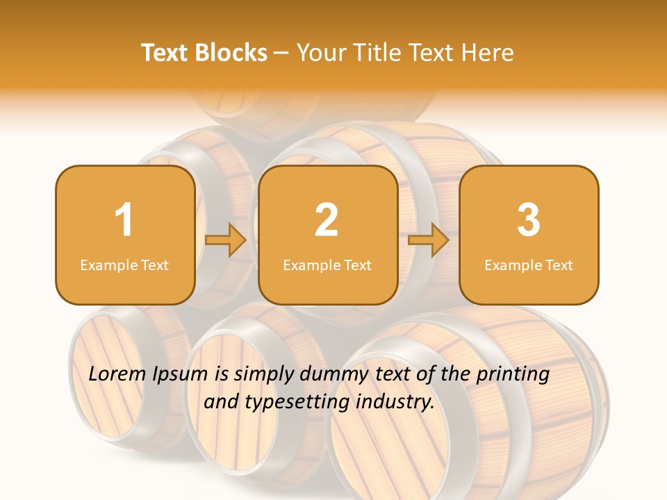 Barrel Beer Background PowerPoint Template