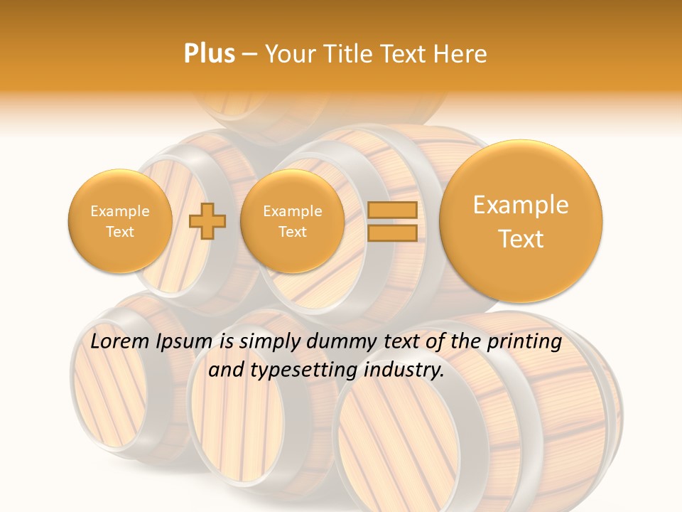 Barrel Beer Background PowerPoint Template