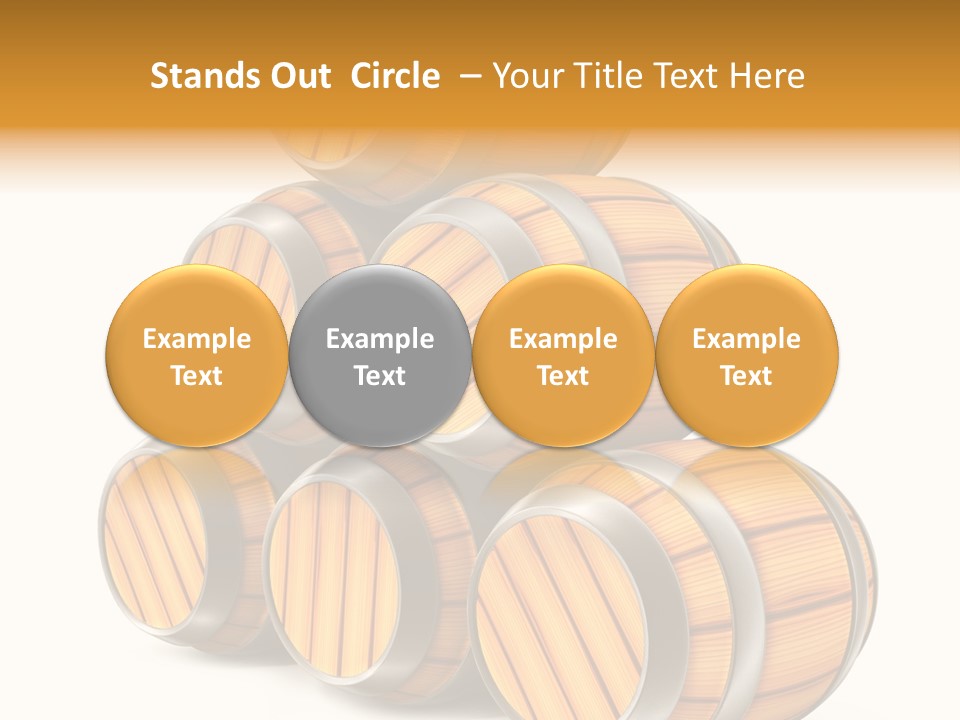 Barrel Beer Background PowerPoint Template