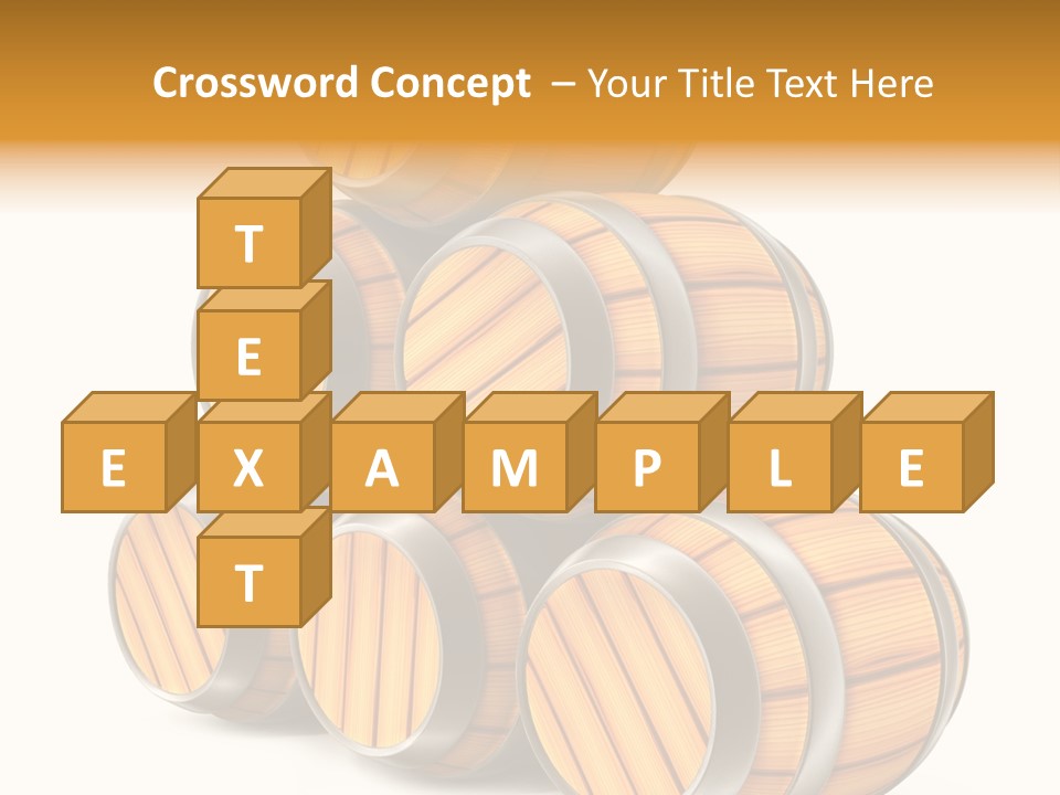 Barrel Beer Background PowerPoint Template