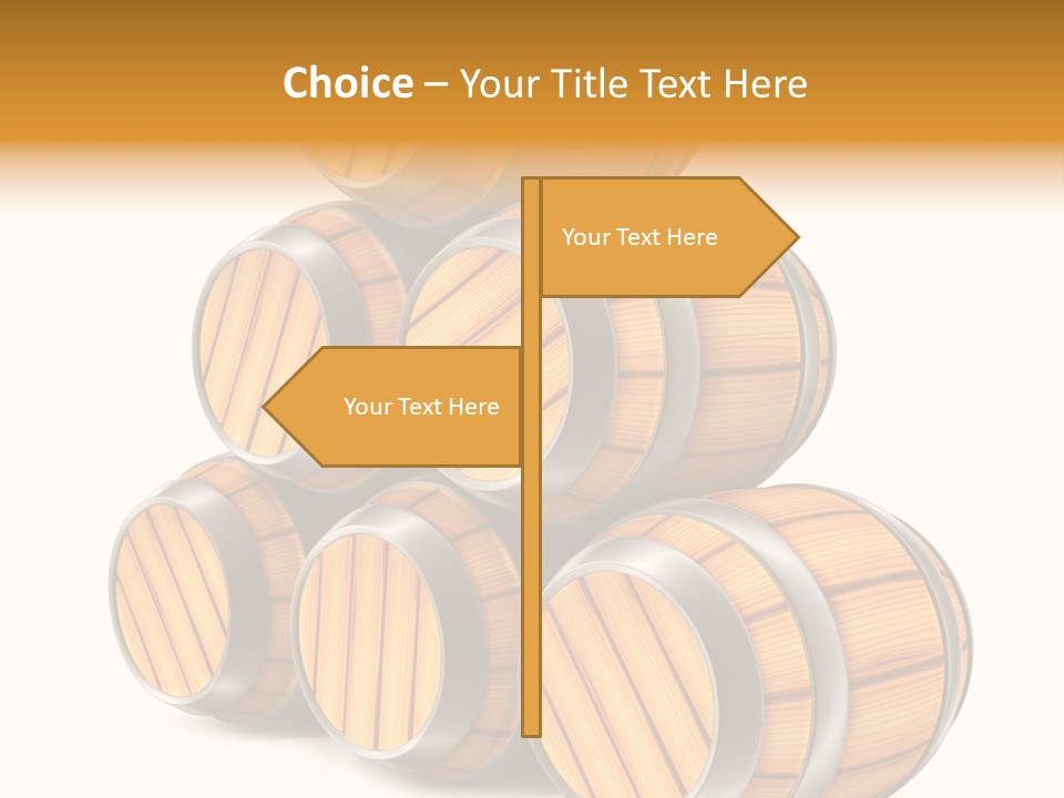Barrel Beer Background PowerPoint Template
