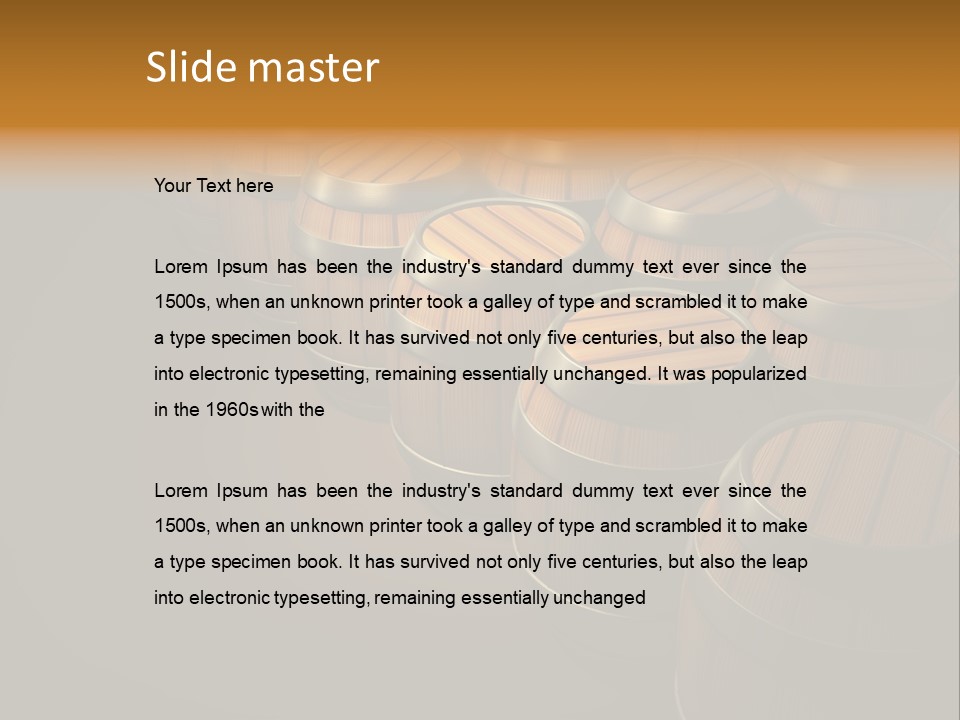 Drink Liquid Old PowerPoint Template