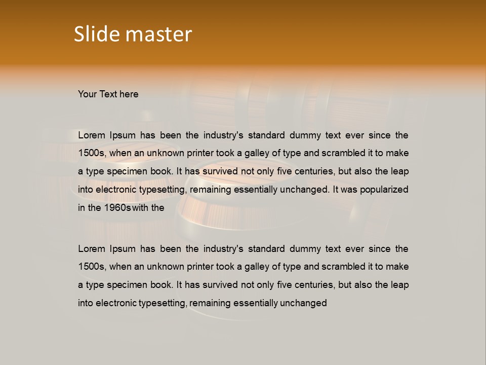Container Dark Object PowerPoint Template