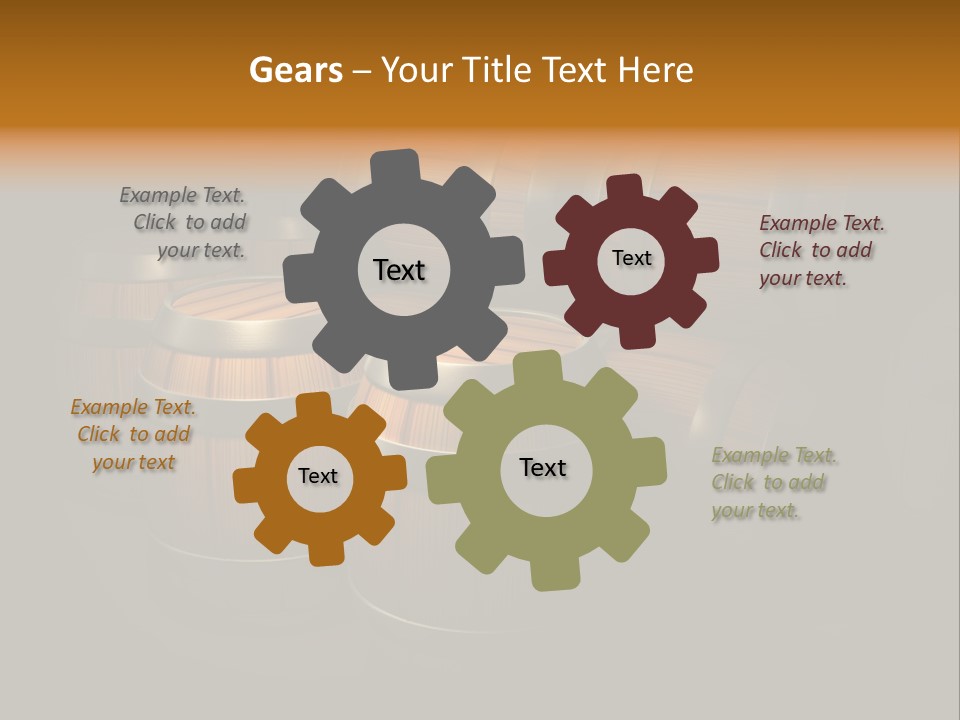 Container Dark Object PowerPoint Template