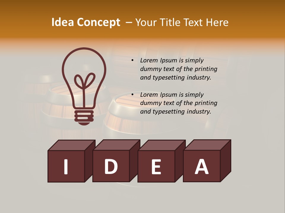 Container Dark Object PowerPoint Template
