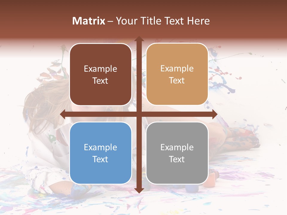 Young Fun Splatter PowerPoint Template