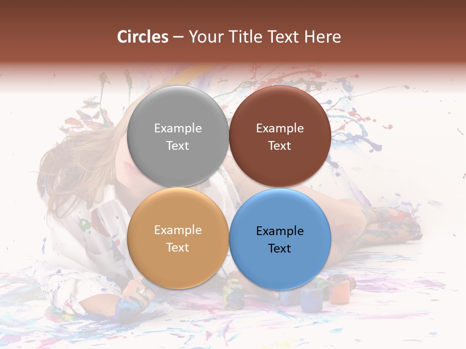 Young Fun Splatter PowerPoint Template