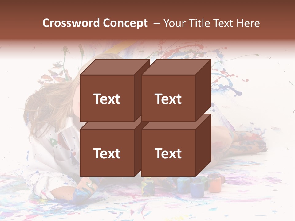 Young Fun Splatter PowerPoint Template