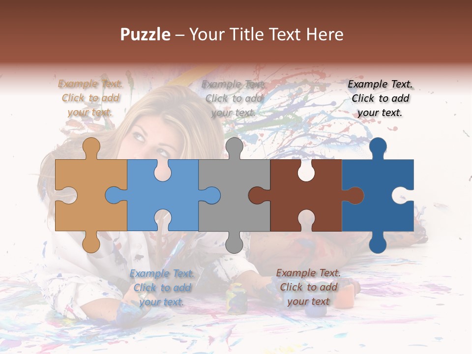 Young Fun Splatter PowerPoint Template