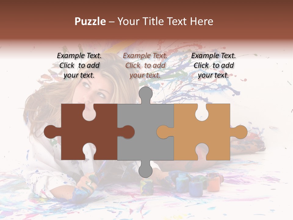 Young Fun Splatter PowerPoint Template