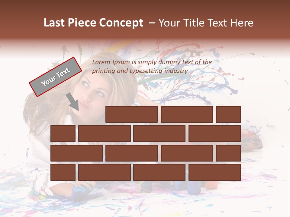 Young Fun Splatter PowerPoint Template