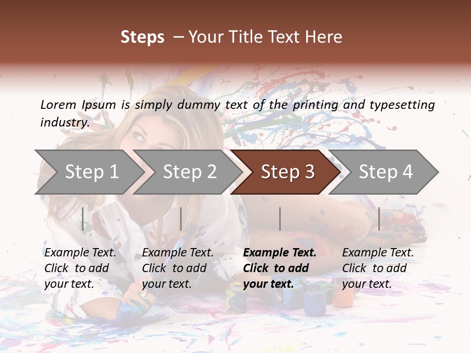 Young Fun Splatter PowerPoint Template