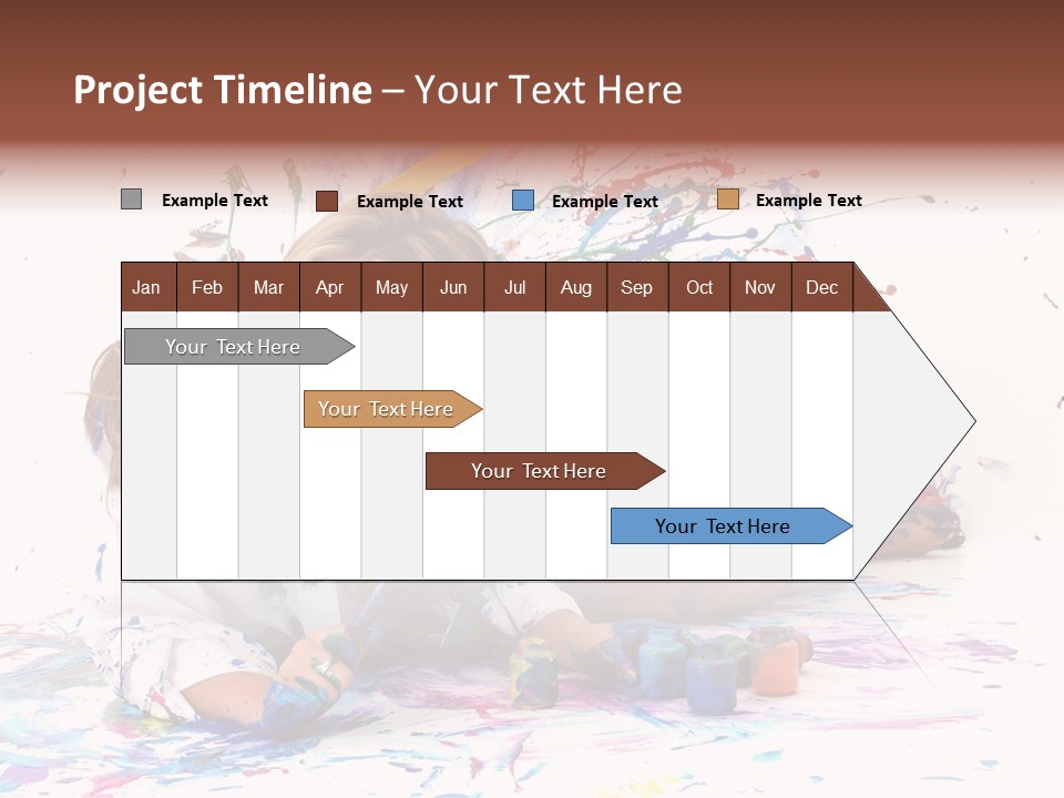 Young Fun Splatter PowerPoint Template