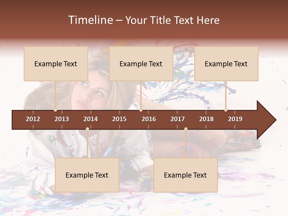 Young Fun Splatter PowerPoint Template