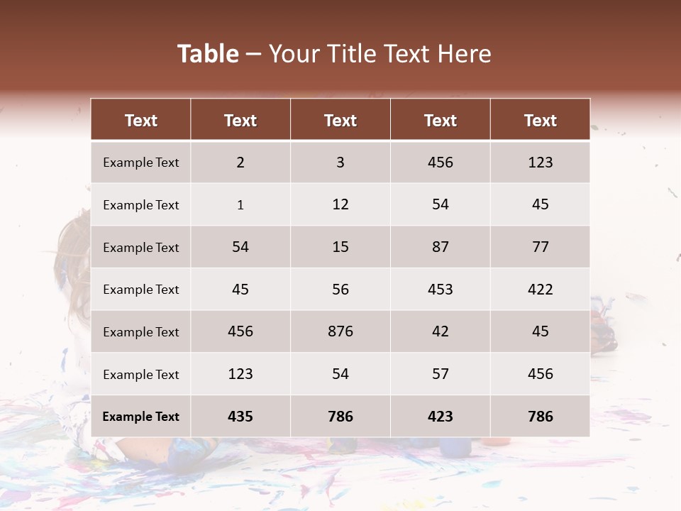 Young Fun Splatter PowerPoint Template