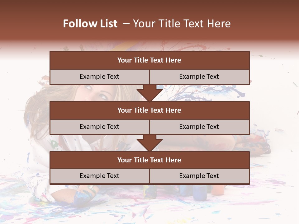 Young Fun Splatter PowerPoint Template