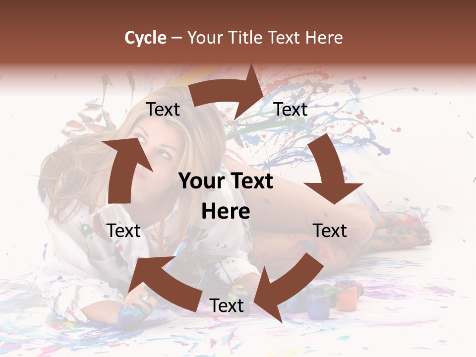 Young Fun Splatter PowerPoint Template