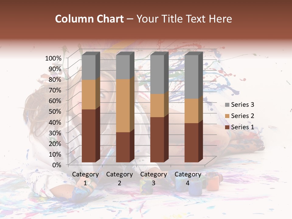 Young Fun Splatter PowerPoint Template