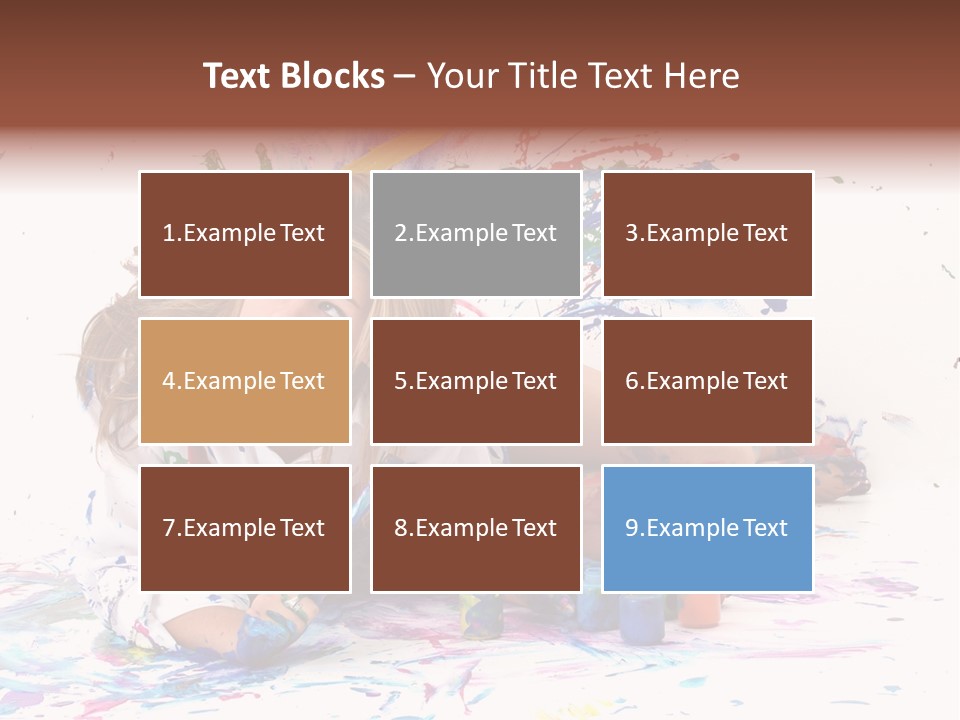 Young Fun Splatter PowerPoint Template