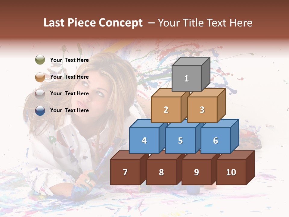 Young Fun Splatter PowerPoint Template