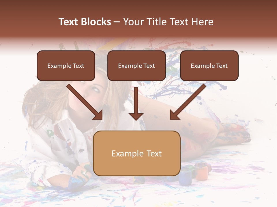 Young Fun Splatter PowerPoint Template