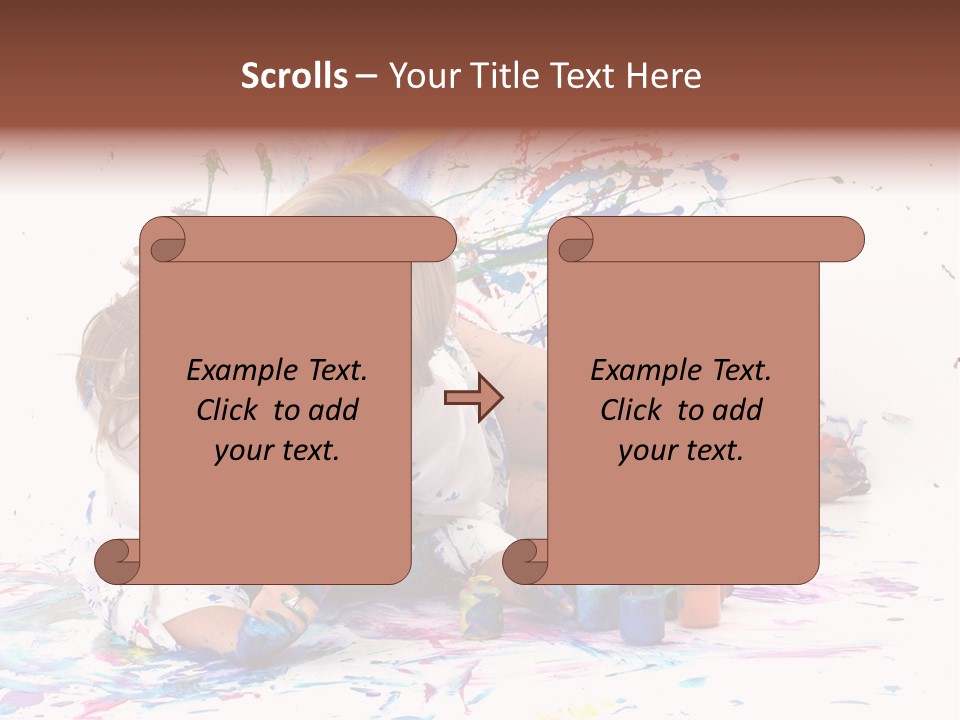 Young Fun Splatter PowerPoint Template