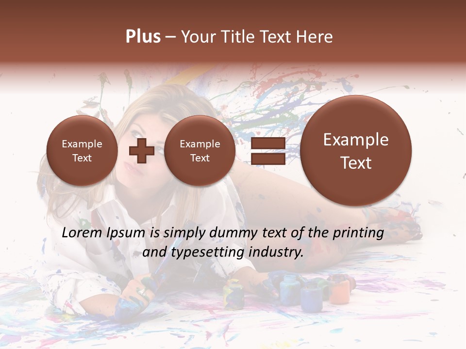 Young Fun Splatter PowerPoint Template