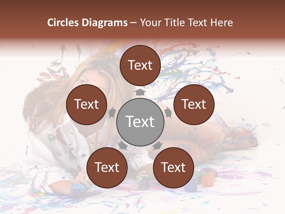 Young Fun Splatter PowerPoint Template