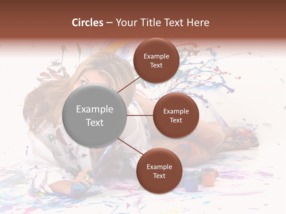 Young Fun Splatter PowerPoint Template