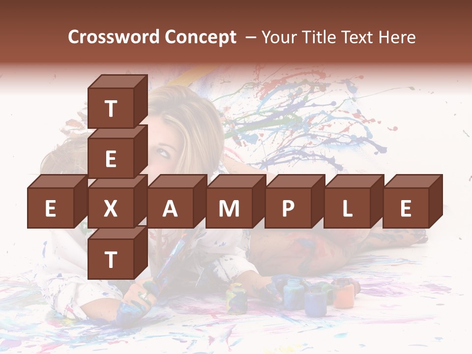 Young Fun Splatter PowerPoint Template