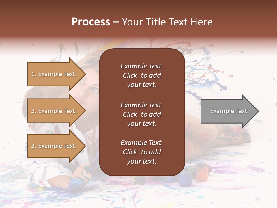 Young Fun Splatter PowerPoint Template