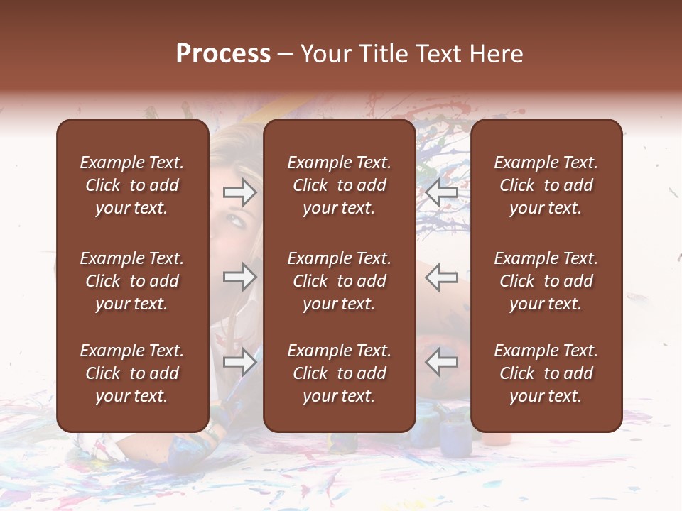 Young Fun Splatter PowerPoint Template