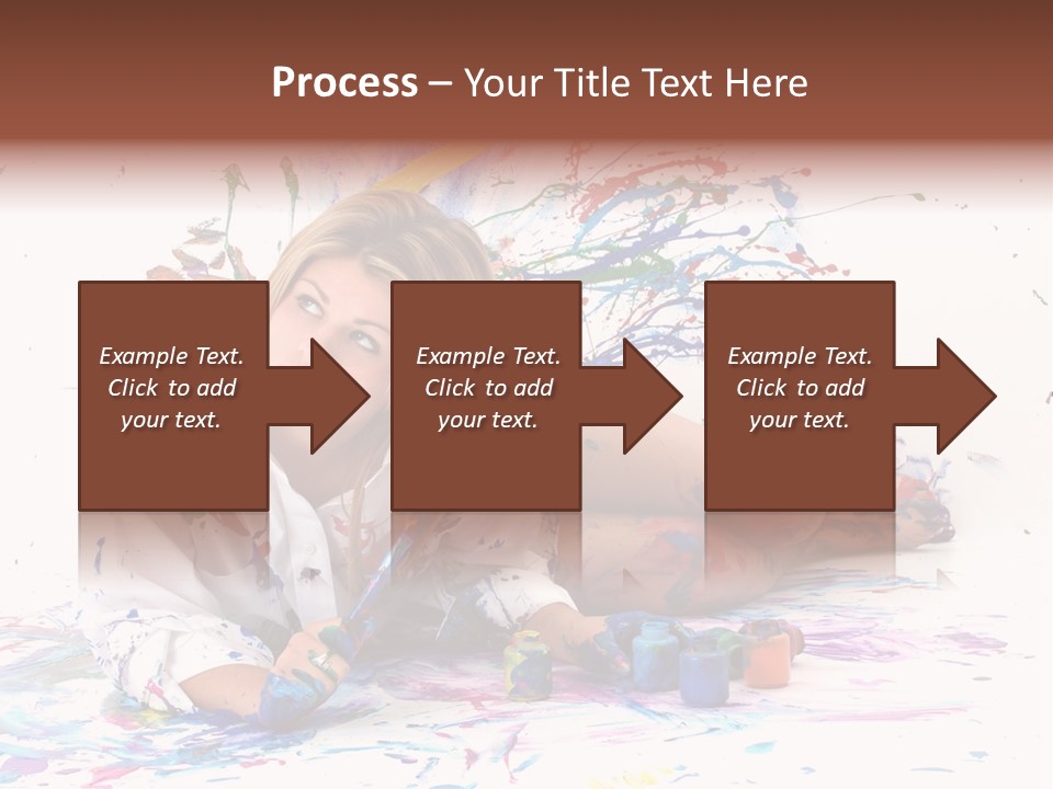 Young Fun Splatter PowerPoint Template