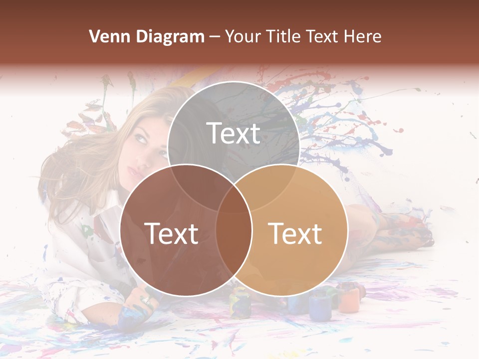 Young Fun Splatter PowerPoint Template