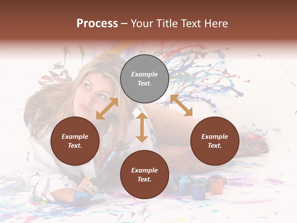 Young Fun Splatter PowerPoint Template