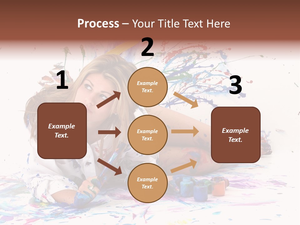 Young Fun Splatter PowerPoint Template