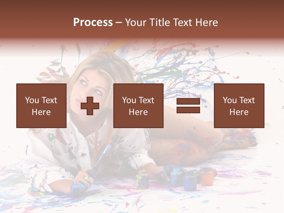 Young Fun Splatter PowerPoint Template