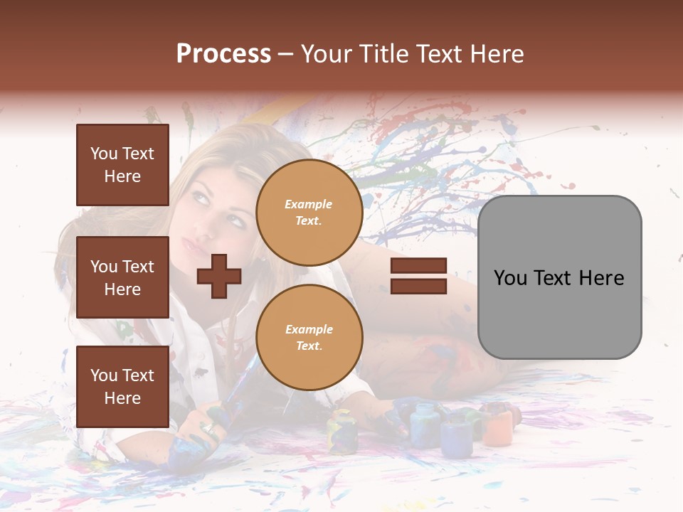 Young Fun Splatter PowerPoint Template