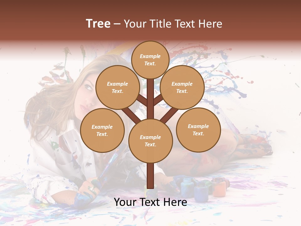 Young Fun Splatter PowerPoint Template